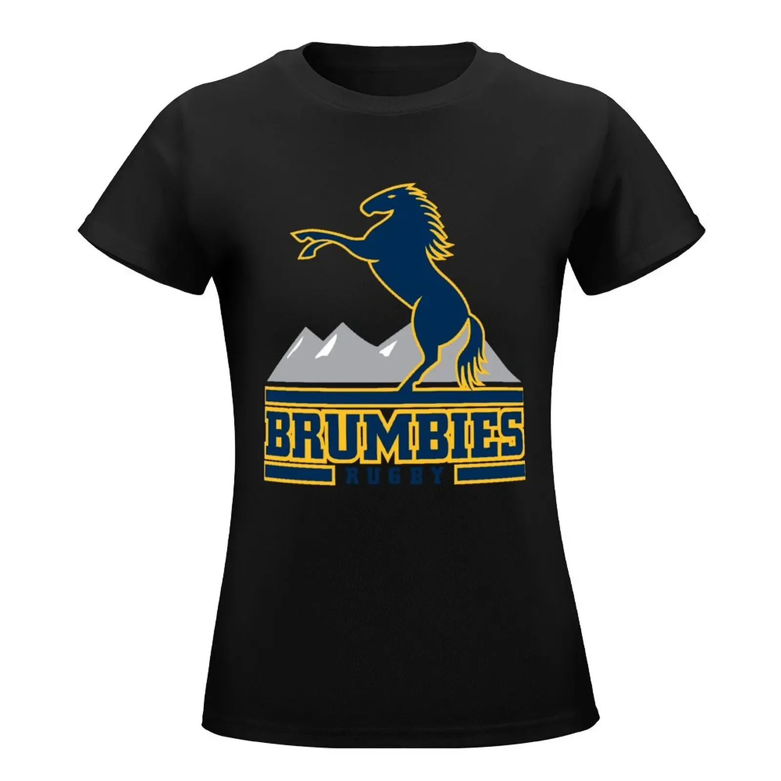 Brumbies Rugby T-Shirt hippie clothes tees Top Women