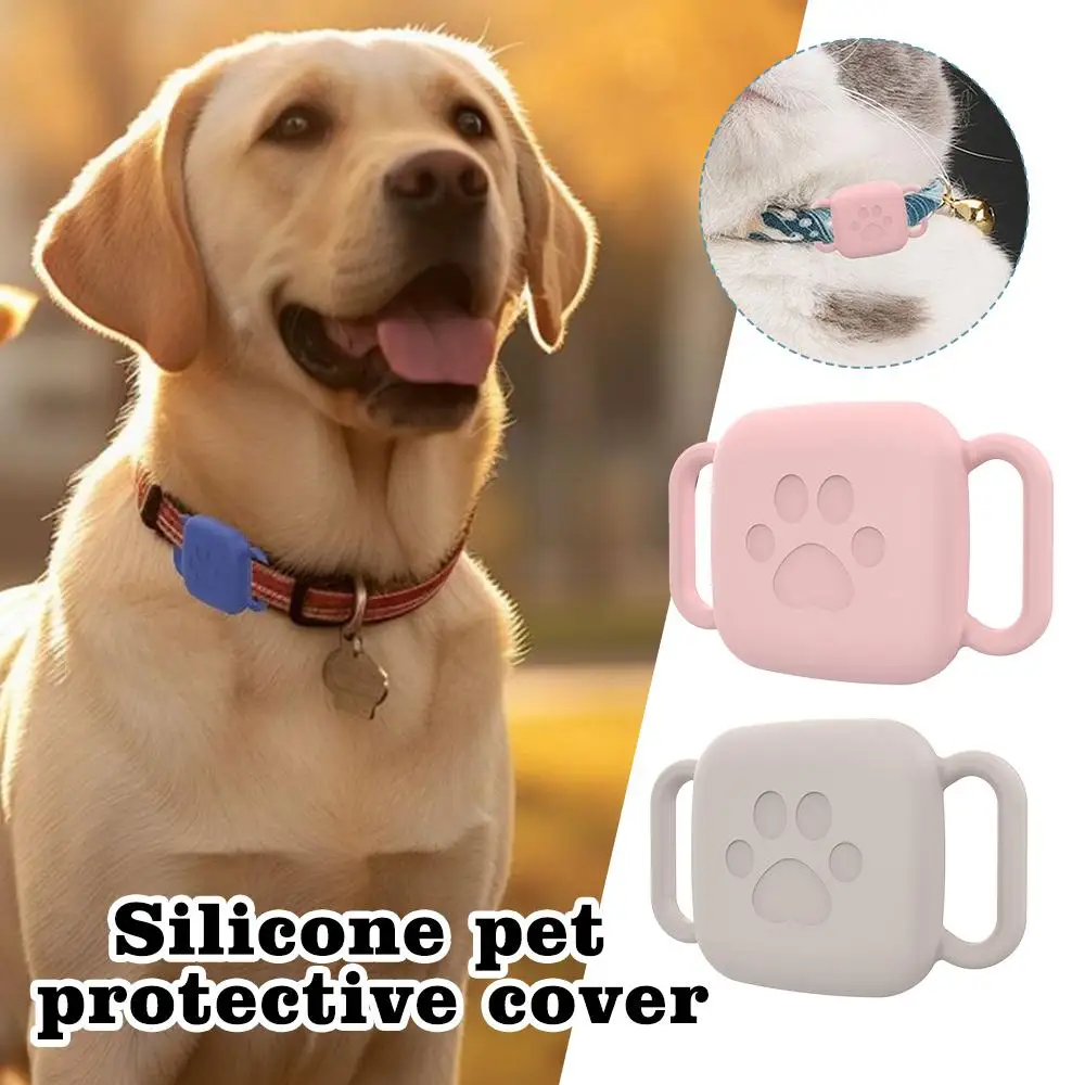 Silicone Case For Tile Mate 2022 2024 Smart Tracer Cover Anti-Scratch Silicone Sleeve Case Finder Tag Cover For Dog Collar T7A2