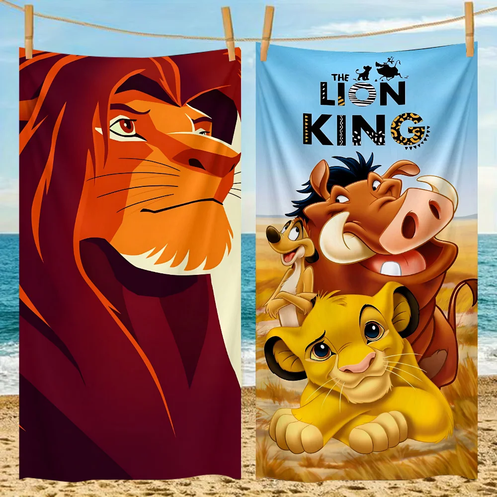 The Lion King Beach Towel Microfiber Sand Free Quick Dry Soft Sandproof Pool Towels Gift for Women Travel Gym Shower Camping