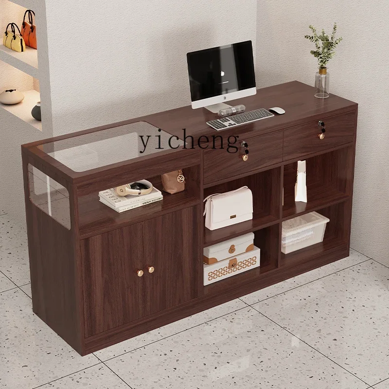 l1 checkout page Simple beauty salon Vintage front desk Small women's clothing store Cashier table