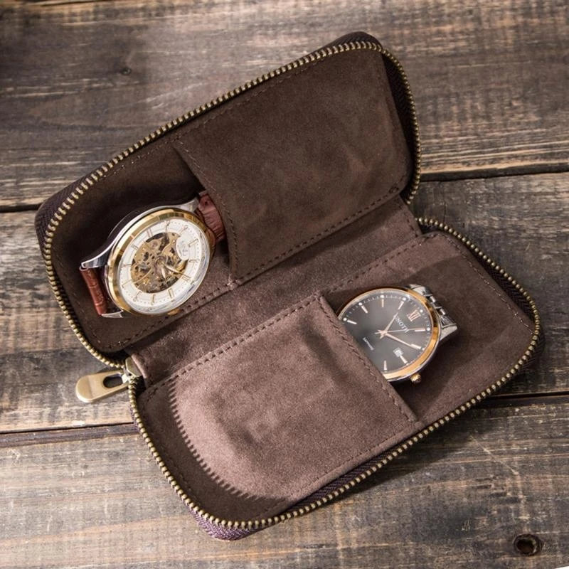 573B Holds 2 Wristwatches Best Gift for Him Her Boyfriend Girlfriend Mom Dad