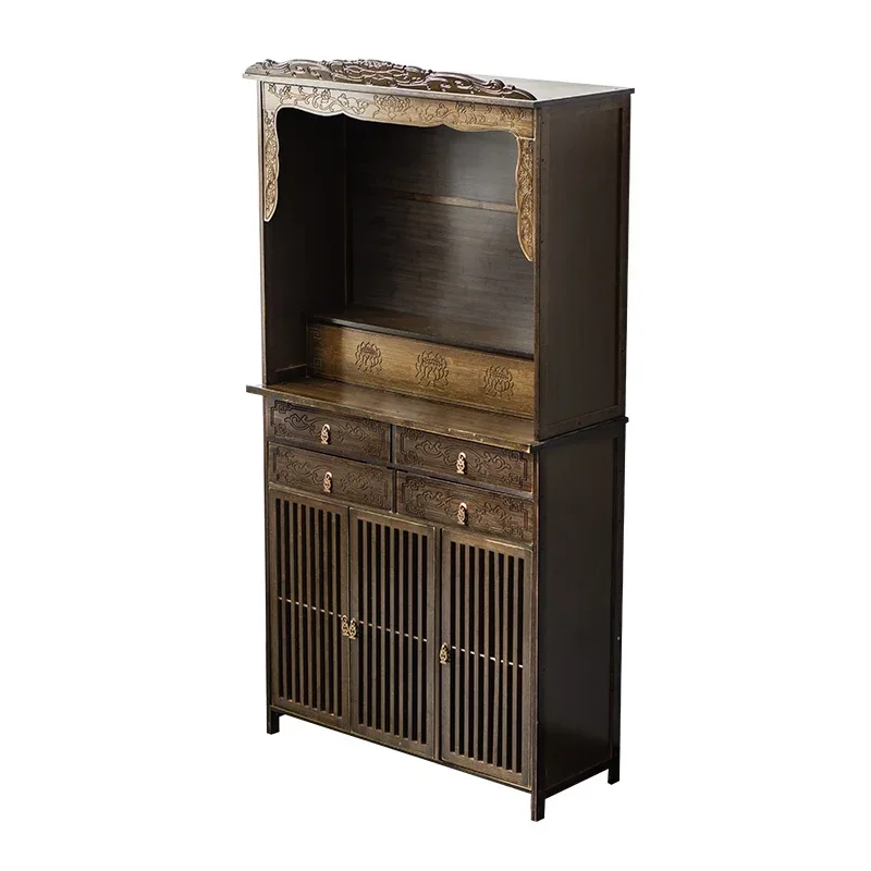 Altar Cabinet Altar Present Cabinet Home Living Room Buddha Statue Clothes Closet God of Wealth Bodhisattva Worship Table