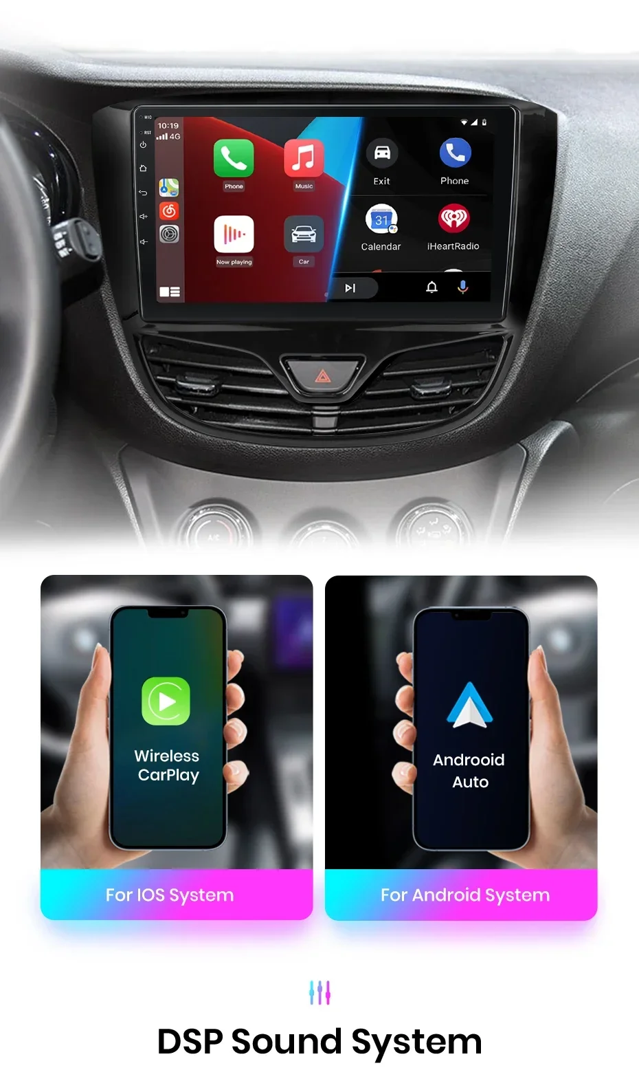 Junsun drahtlose carplay android auto radio für opel karl 2017 2018 2019 2020 auto intelligente systeme rds bt dsp 2 din autoradio – Detail 13