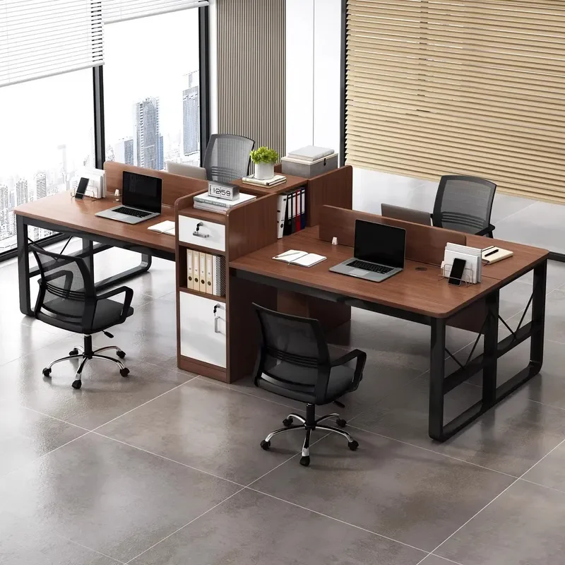 Simple Staff Desk Employee Workstation Computer Desk Single Screen Partition Seat Multi Purpose Office Furniture Financial