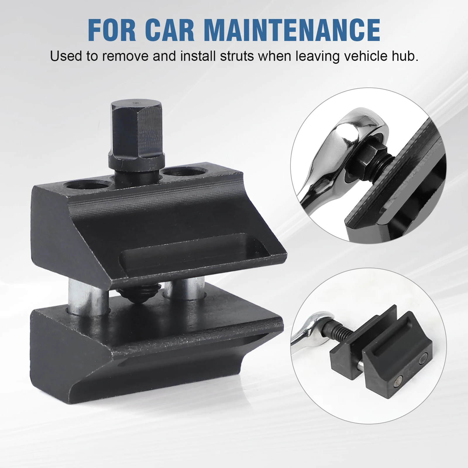 

Ступица поворотного кулака, разделитель стойки, сепаратор, черный для автомобилей, инструмент для снятия амортизатора подвески, стальная замена