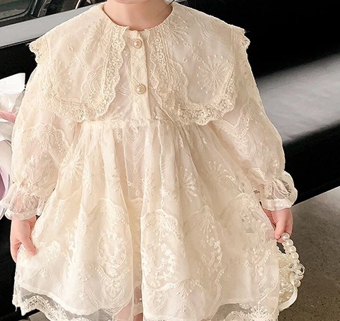 Girls\' Dress Spring and Autumn 2024 New Autumn Fashion Girl Baby Princess Dress Fashionable Children\'s Dress