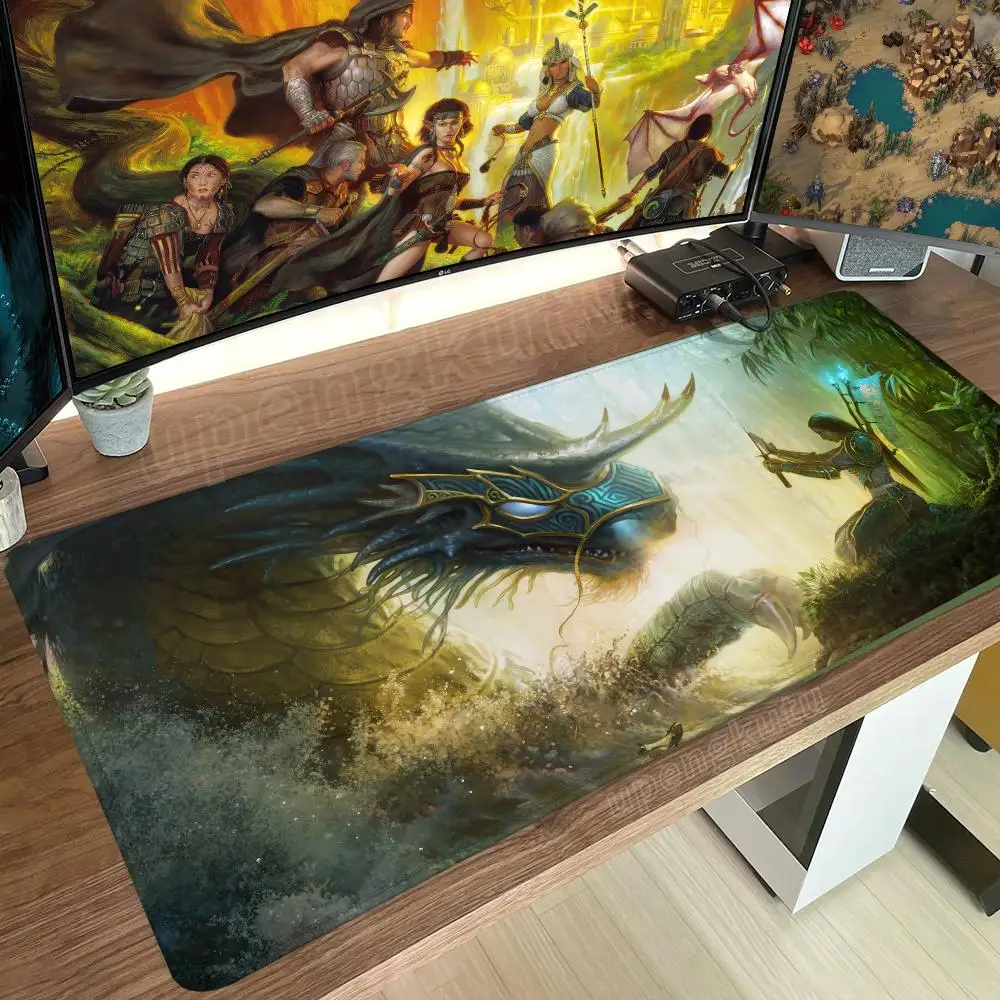 Heroes of Might and Magic Mouse Pads Anime Mats Computer Mousepad Company Desk Pad Aesthetic Large Gaming Mousepads Office Mat