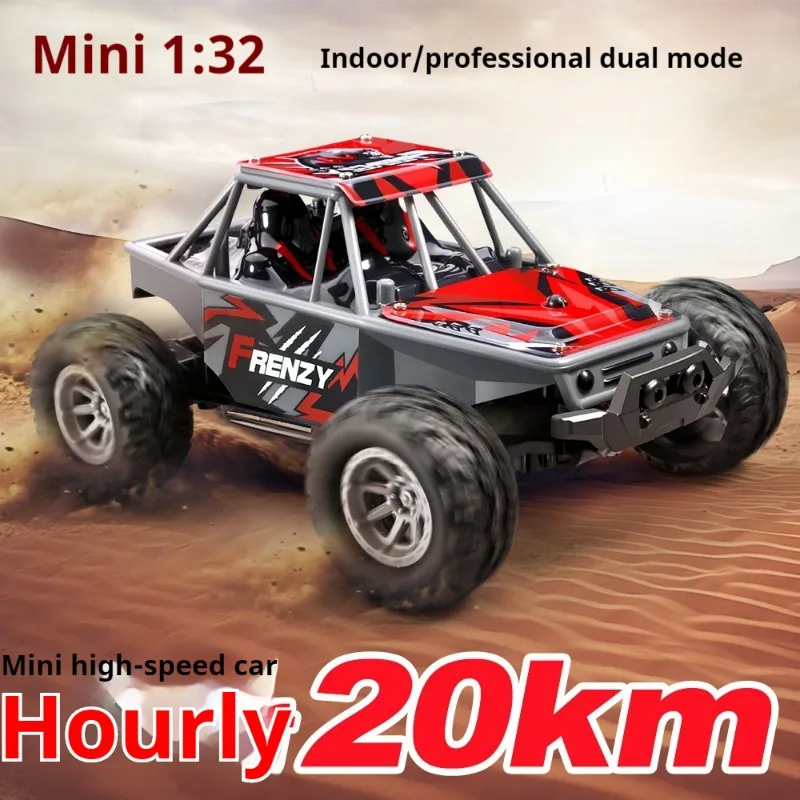 

1:32 Full Scale Rechargeable RC Car with 2.4G High-Speed Transmission and Cool Lights-Perfect for Off-Road Climbing and Drifting