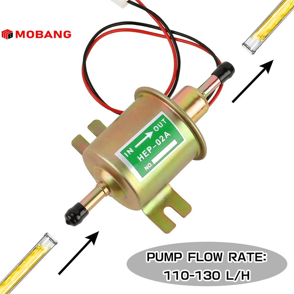 

Общий электрический топливный насос 12 В/24 В, винтовой зажим низкого давления, провод, дизельный бензин HEP-02A для автомобильного карбюратора, мотоцикла, квадроцикла