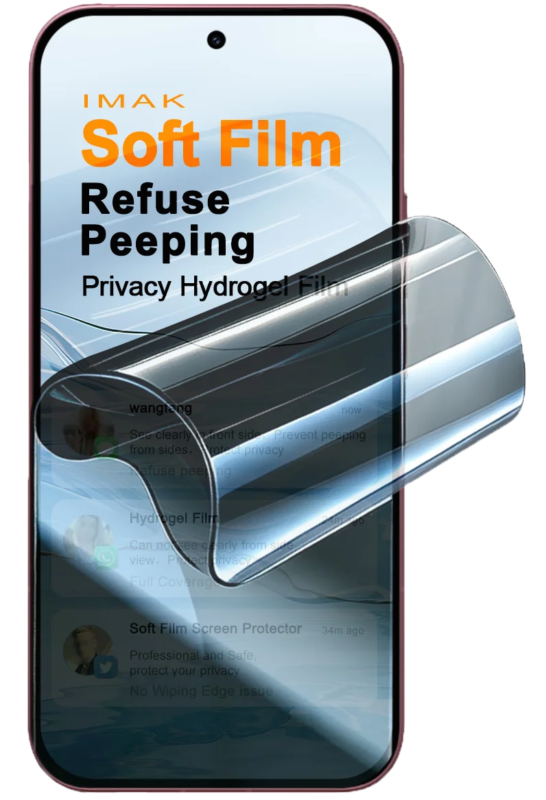 Privacy Hydrogel Film For POCO F9 Pro Support Fingerprint Protector Film Auto Repair Anti Oil FM0019