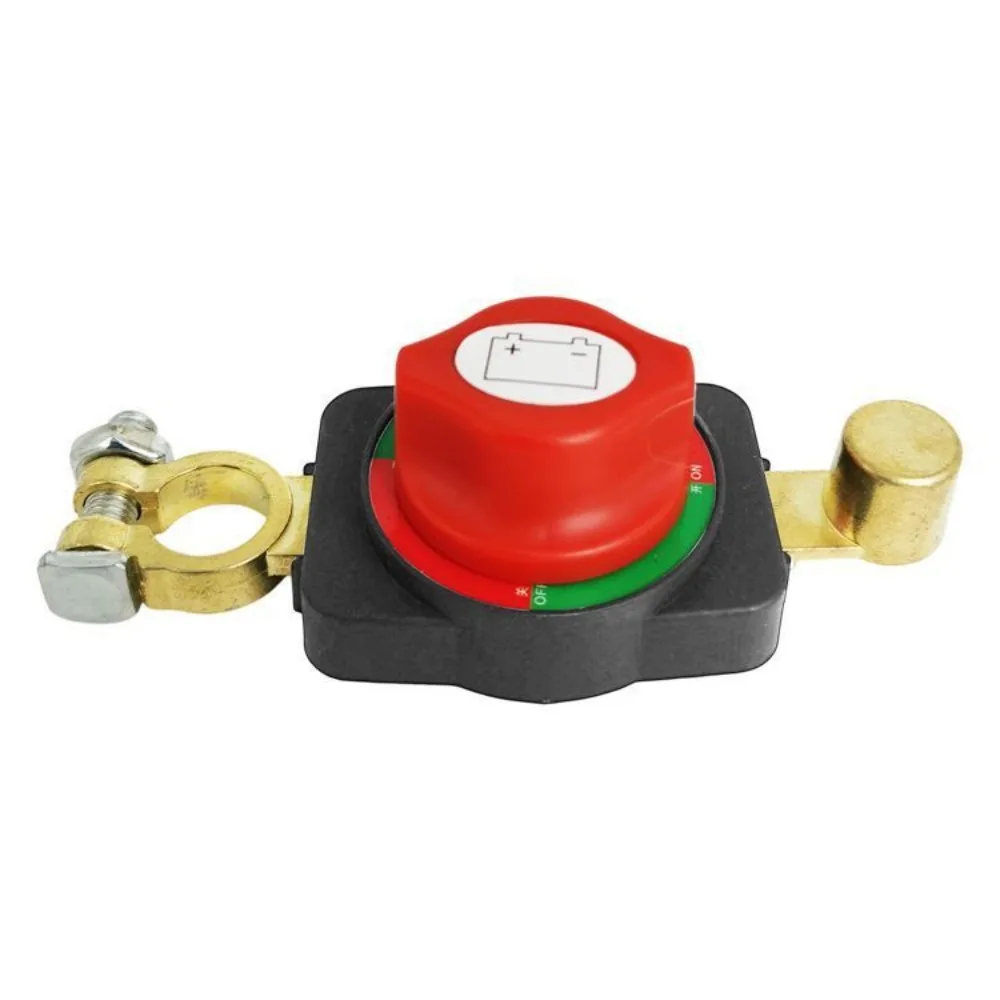 

12-24V Car Battery Disconnect Switch Top-Mounted Manual Operation Battery Cut Off Switch Anti-Power Off Negative Terminal