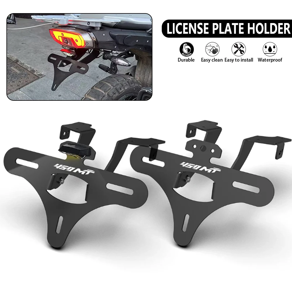 For CFMOTO CF MOTO 450MT 2024 2025-2026 450 MT Motorcycle Accessories License Plate Relocation Bracket / Fender Eliminator Kit