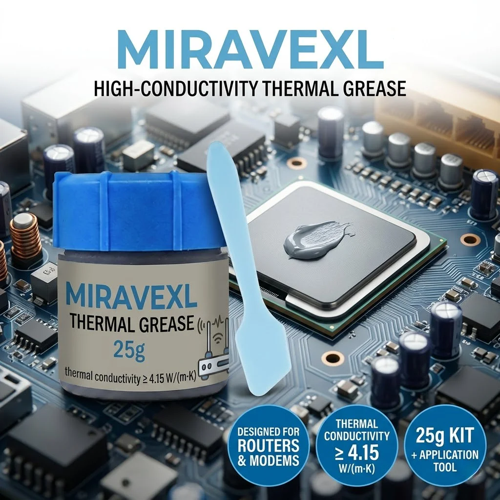 

25g High Performance Thermal Grease, 4.15W/m·K High Conductivity Paste for Router, Modem, CPU & All Electronic Chip Cooling