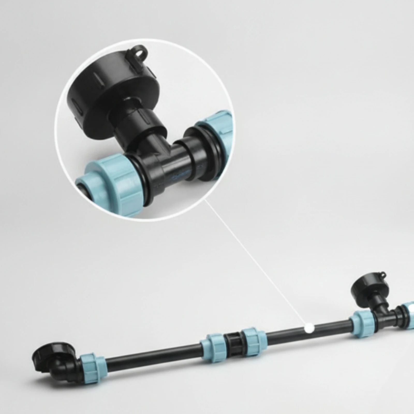IBC Tote Extension with Ball Valve Coarse-Thread IBC Tote Adapter with Shutoff Valve Quick-Connect Sturdy for Gardeners
