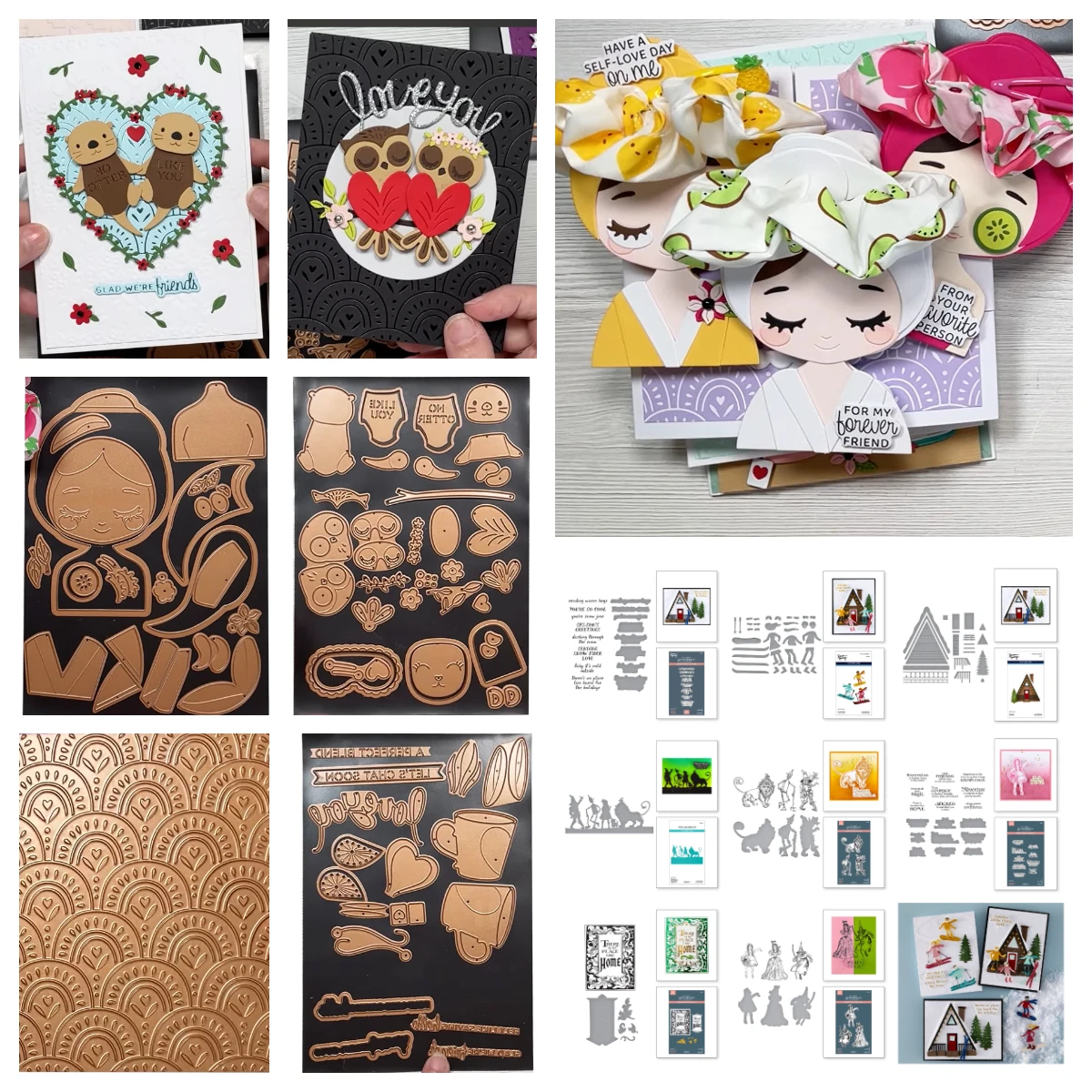 

Valentine's Day Love You Girl Metal Cutting Dies and Hot Foil for DIY Scrapbooking Handmade Photo Album December 2025 Release