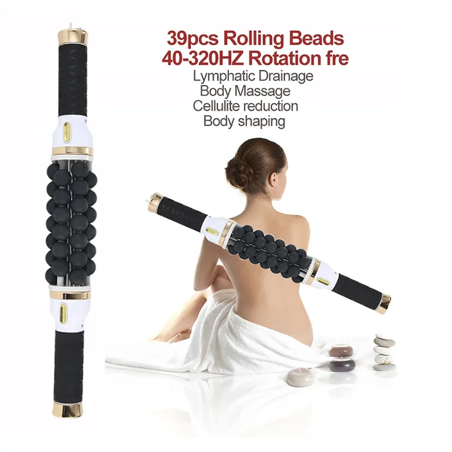 40W elektrische roller voor spierlichaam Ontspannende hoogfrequente rollende massage Fitness anti-cellulitis afslankmachine voor vrouwen - afbeelding 2