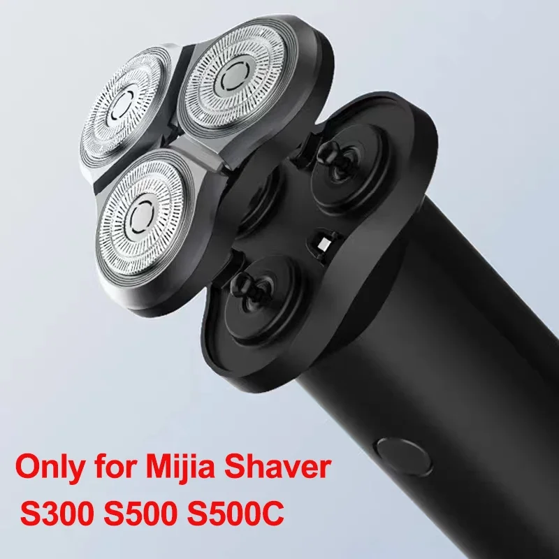 Original Shaver Blade For Xiaomi Mijia Electric Shaver S300 S500 S500C, Waterproof Dual-layer Replacement Razor Steel Blades