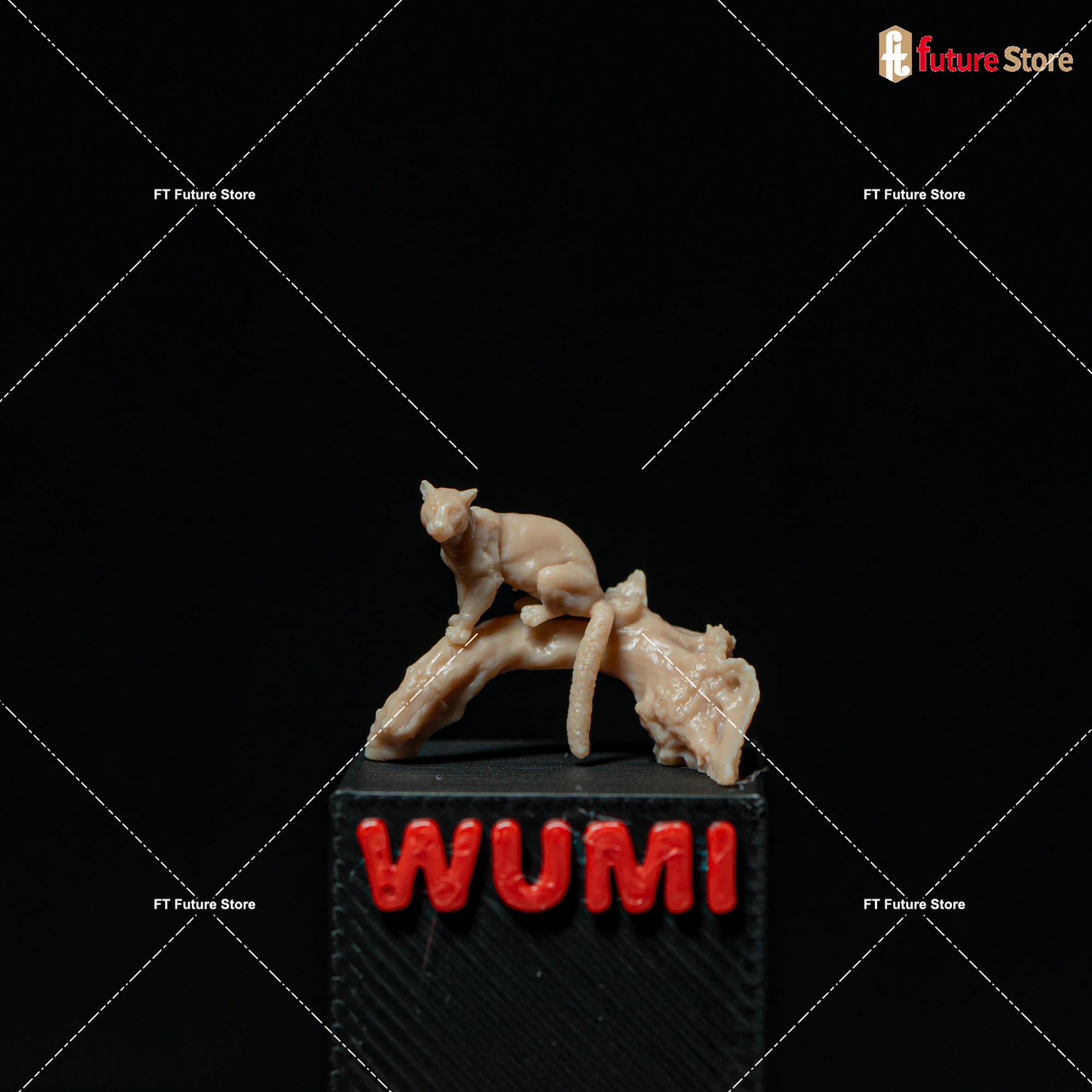 3D Print Miniatuur 1/64 1/35 Wild Life Fox Leopard Figuur Mini Dier Poppen Beeldje Scène Rekwisieten Ambachten Decor Kunstwerk Ornament