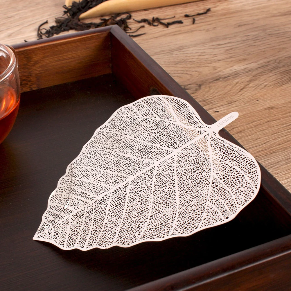 

6 Pcs Stainless Steel Tea Filter 304 Leaf Shaped Infuser Strainer Fine Mesh Teaware Accessory Professional Daily Use Kitchen Bar