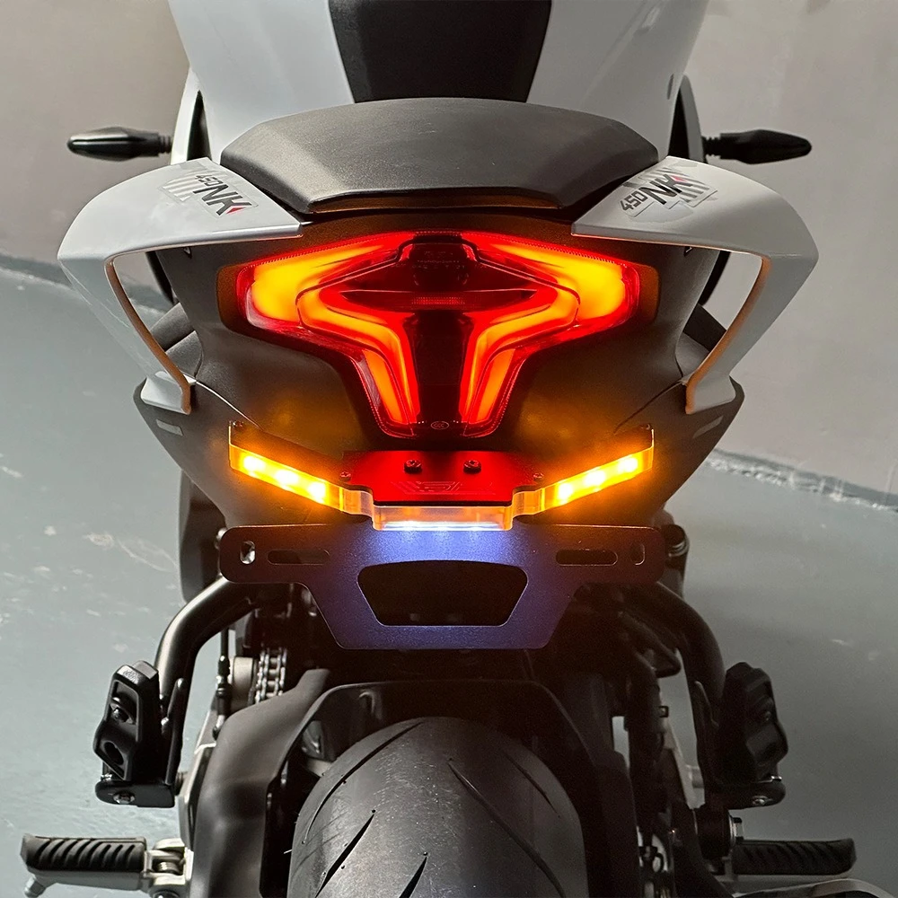 For CFMOTO 450SR 450SS 450NK 450SRS SR NK Motorcycle Tail Tidy Fender Eliminators Bracket Kit License Plate Holder LED Light