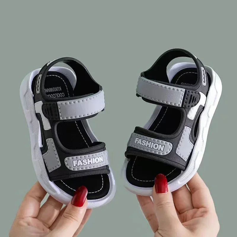 Summer Sports Sandals Fashion Boys Girls Beach Shoes Children Casual Flats Non-slip Breathable Toddler Sandals Kid Swimming Shoe