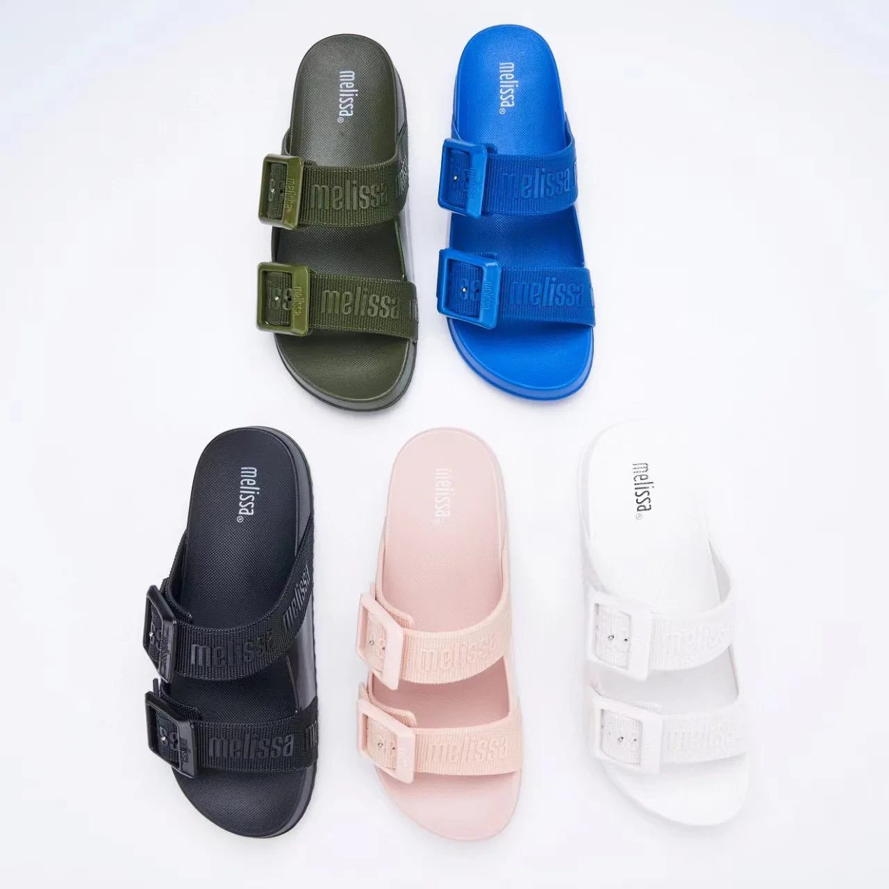 

Mini Melissa Summer Couple Slippers Woman Man Clogs Sandals Women Casual Beach Gladiator Flat Shoes Flat Footwear Mules 35-40