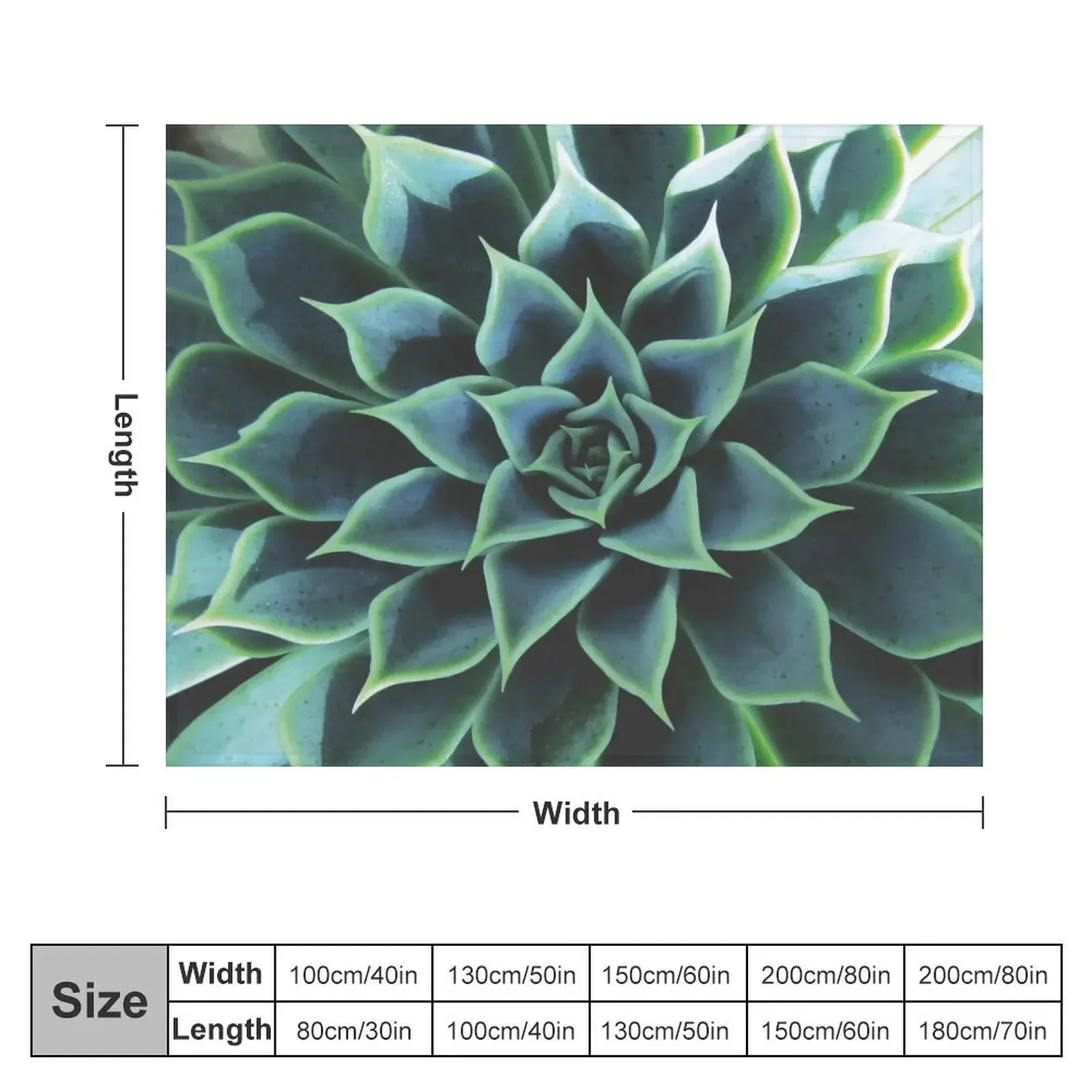 Succulent Throw Blanket Heavy Extra Large Throw Blankets