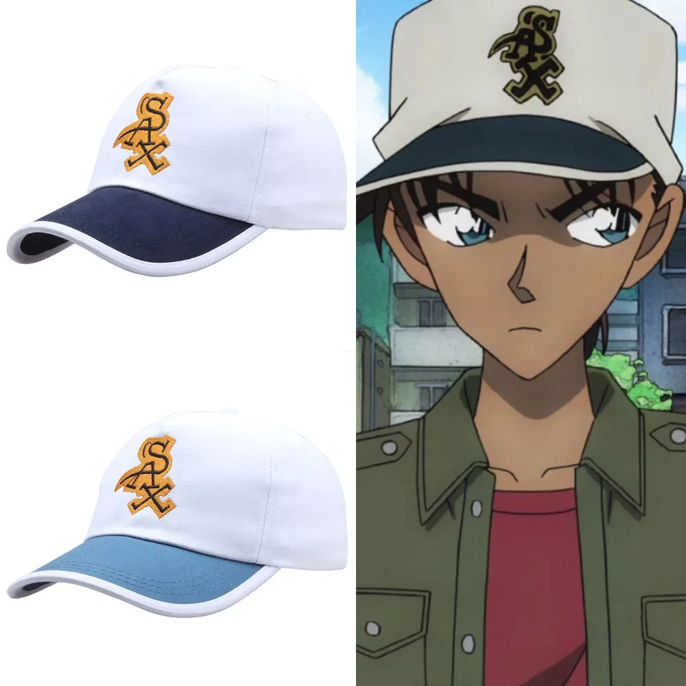 Detective Conan Hattori Heiji Baseball Cap Anime Cosplay Hats Daily Wear Boy Girl Sunshade Hip Pop Baseball Cap Birthday Gift