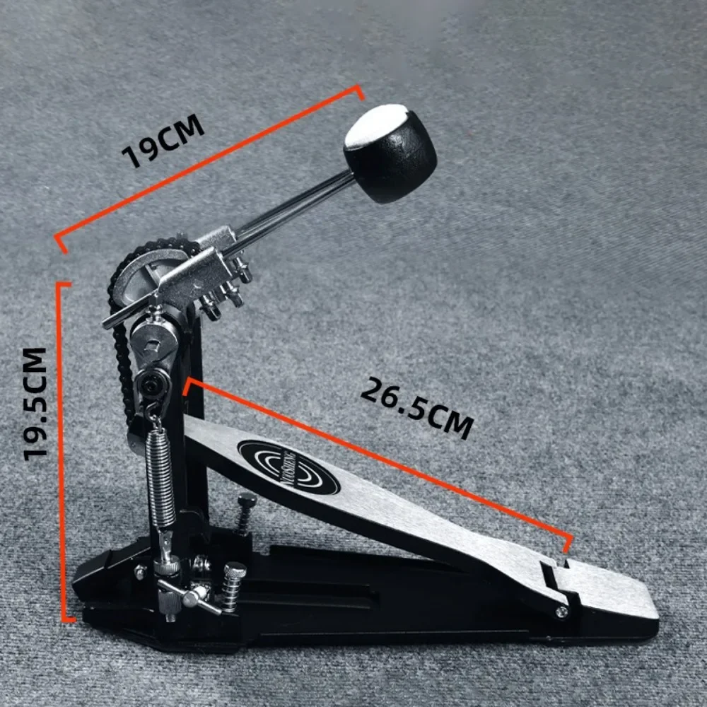 Double Step Aluminum Alloy Gold Material Pedal Jazz Drum Stand Drum Double Step Hammer Coarse Chain Music Instrument Accessories