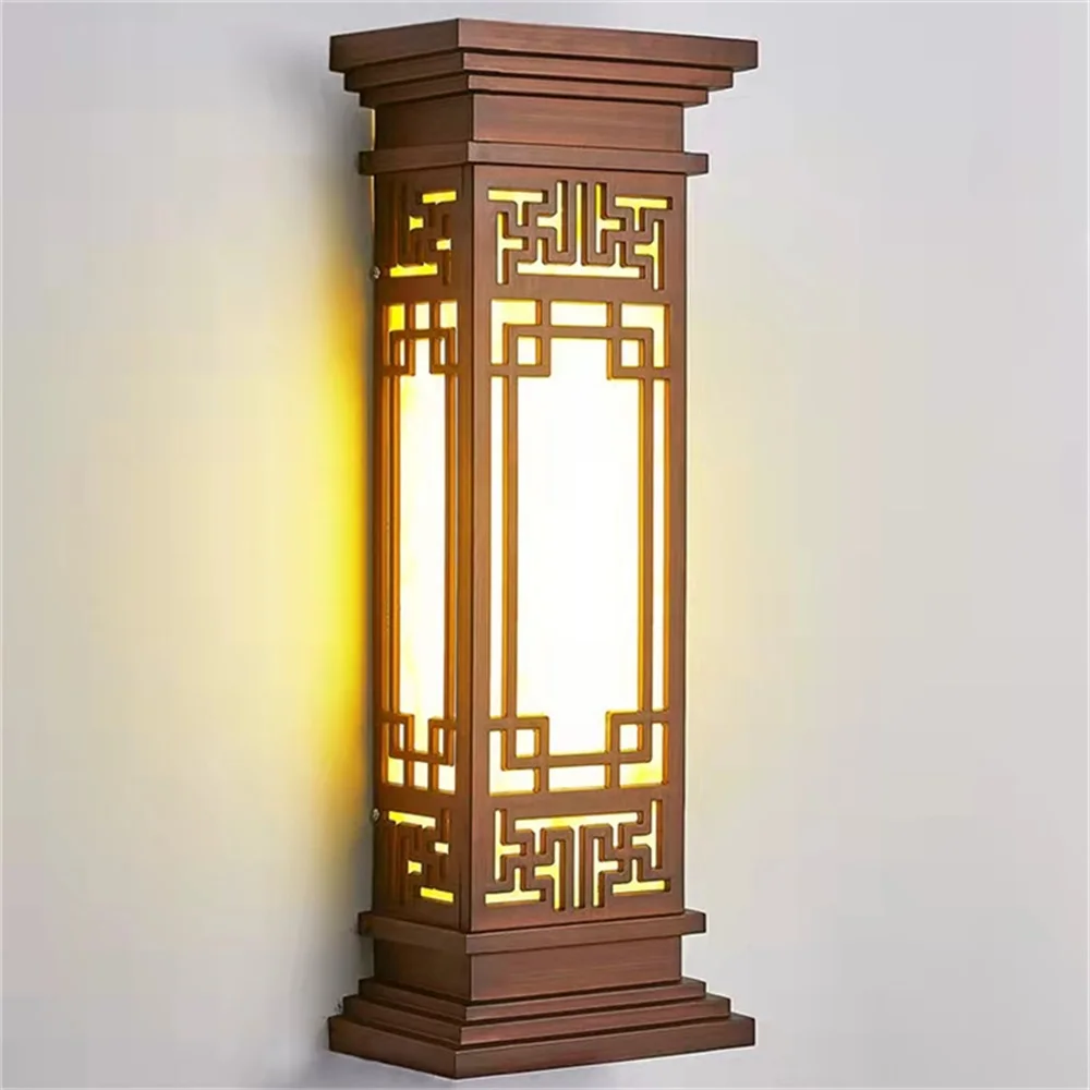 RONIN Outdoor Light LED Chinese Style Wall Sconces Lamp Waterproof for Home Balcony Classical