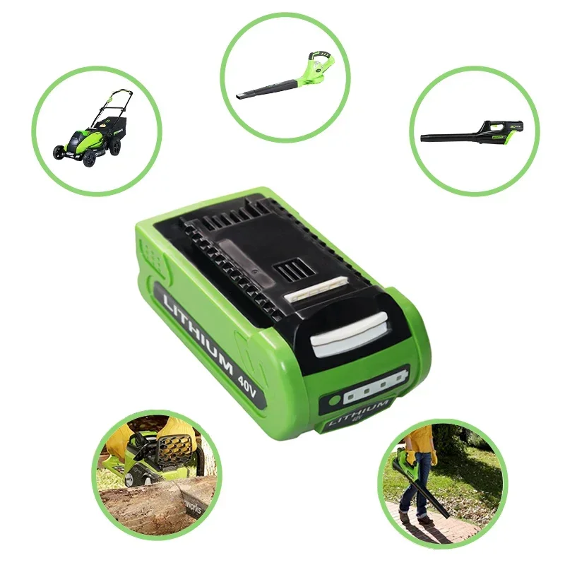 

NEW 2024 40V 5000mAh for GreenWorks Replacement Battery 29462 29472 Tools Lithium Ion 22272 20292 22332 G-MAX