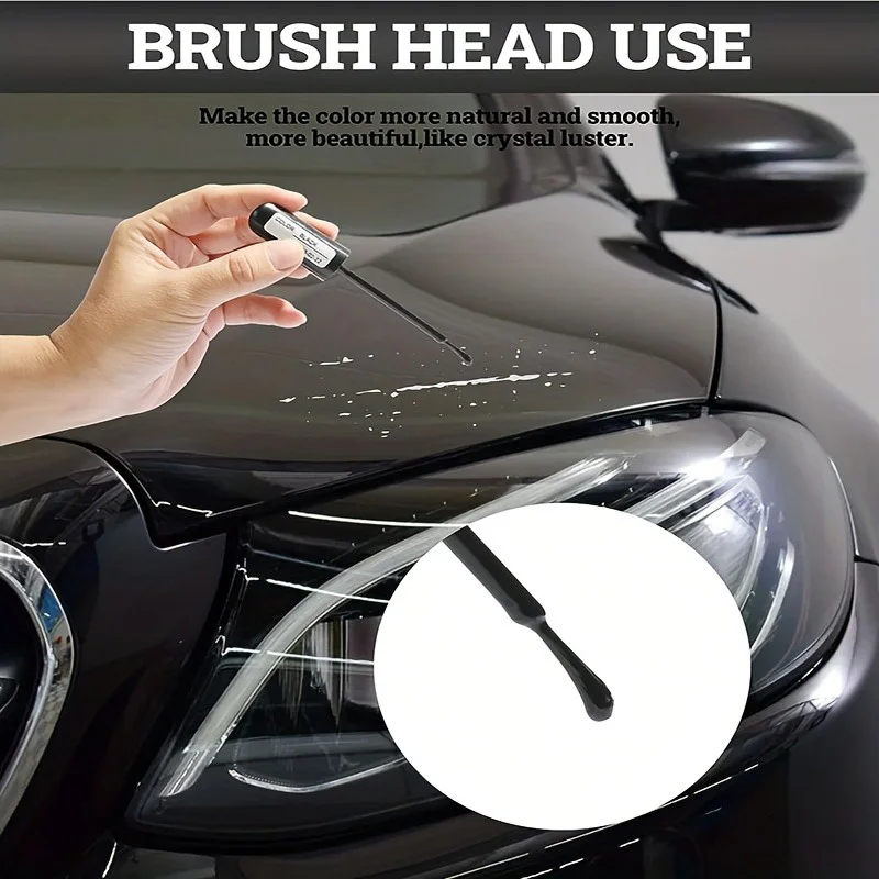 Car touch-up paint pen, car paint, car scratch repair, quick and easy car scratch repair pen, removes car scratches (black, whit