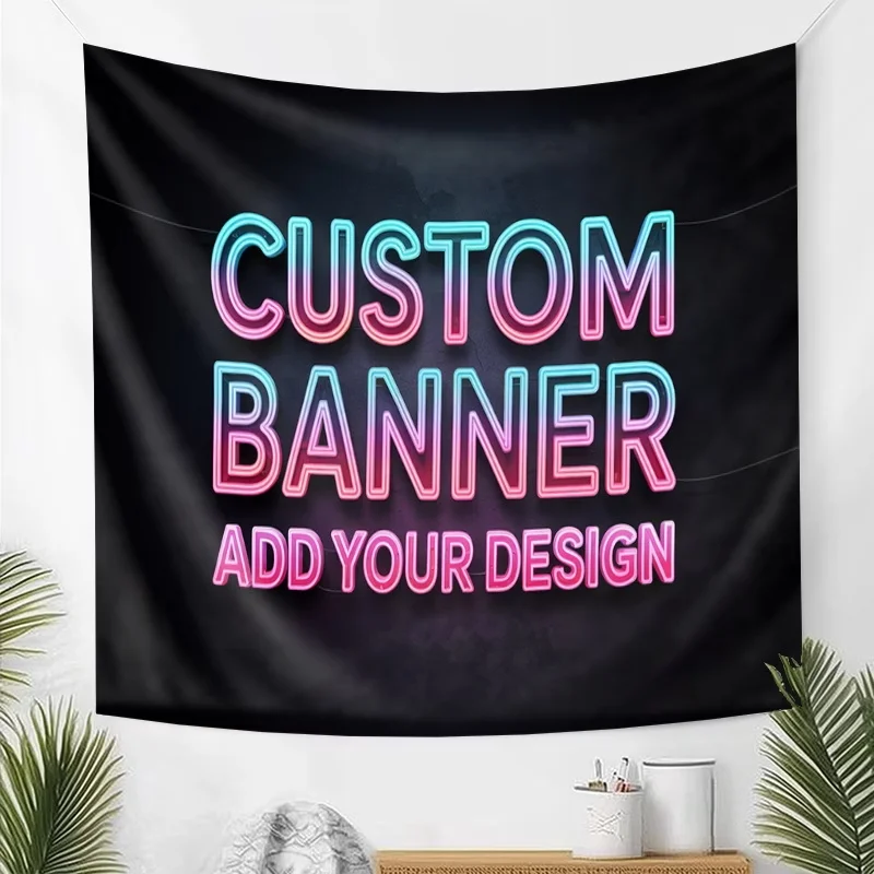 Custom Advertising Flags Allow Exclusive Holiday Pattern Customization For Festival Layouts Core Market Advertising Promotion