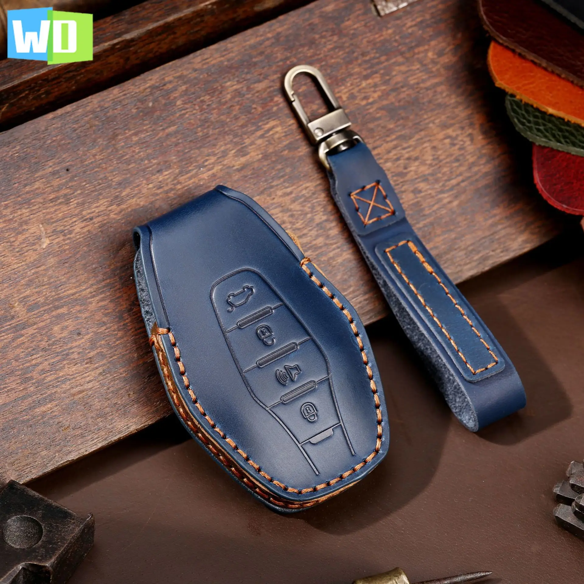 

For Chery Jetour 2020 X70 Plus X90 X70m X95 Keyring Shell Bag Luxury Car Key Case Cover Fob Leather Keychain Holder Accessories