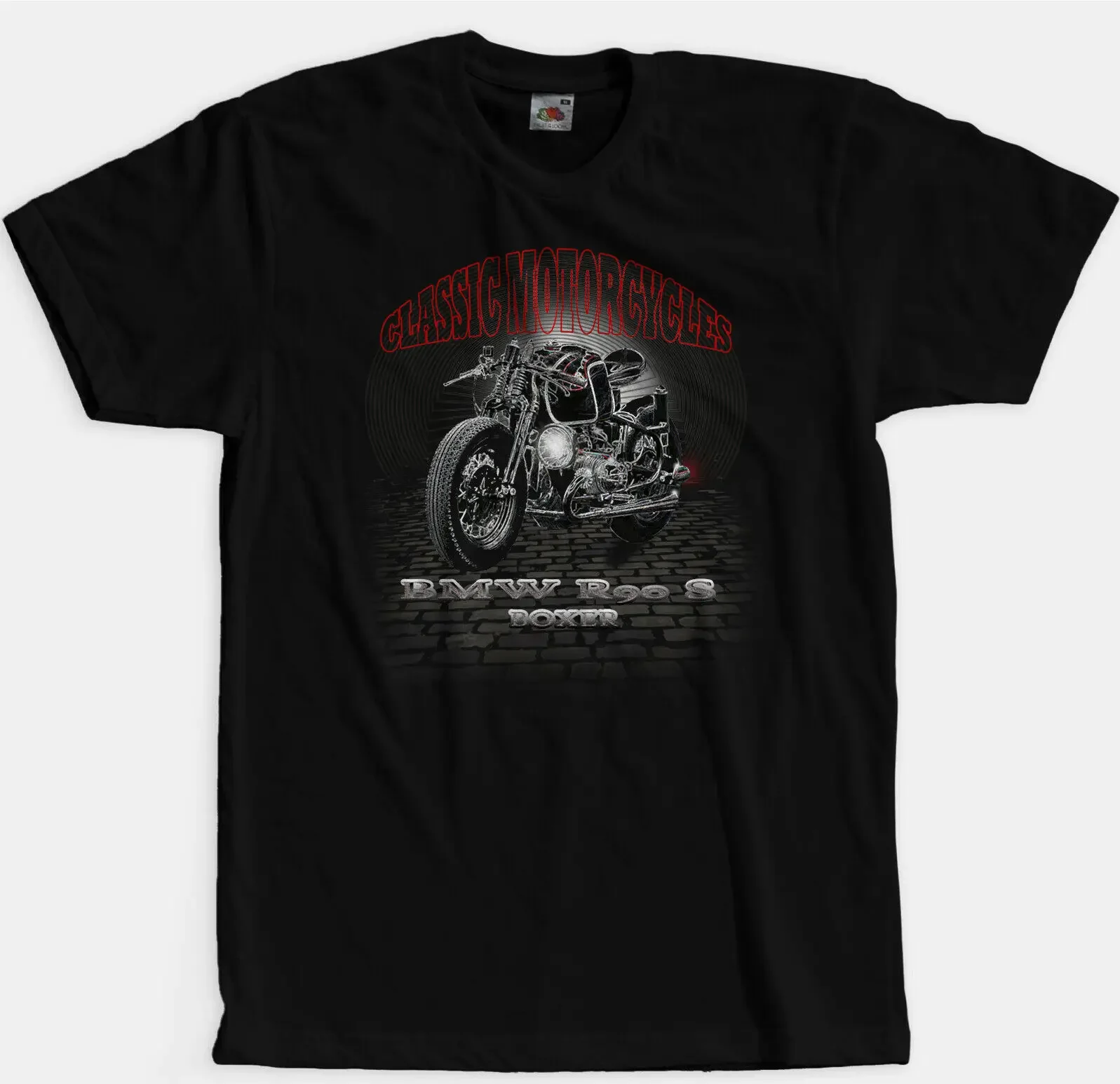 Classic R90S Boxer Motorcycle Biker Motorcyclists Gift Premium T-shirt. High-quality Cotton Short Sleeve O-Neck Mens T Shirt New