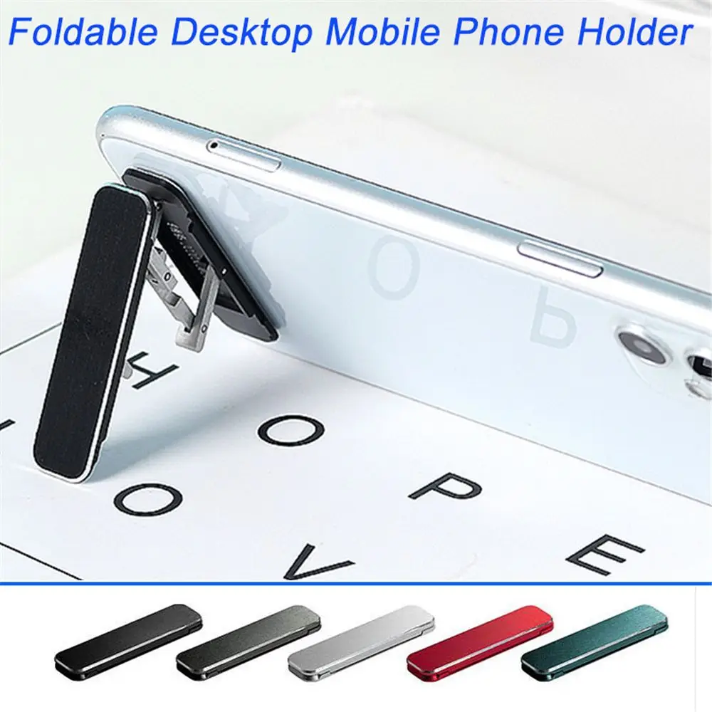 Material Adjustable Angle Foldable Mobile Phone Stand Mini Desktop Mount Holder Invisible