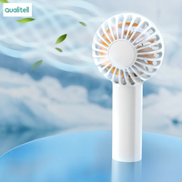 Qualitell Handheld Mini Fan 3 Speed Low Noise 1200mAh Type-c Charging  Portable Small Fan Cool Summer Pocket Fan 86g  Outdoor