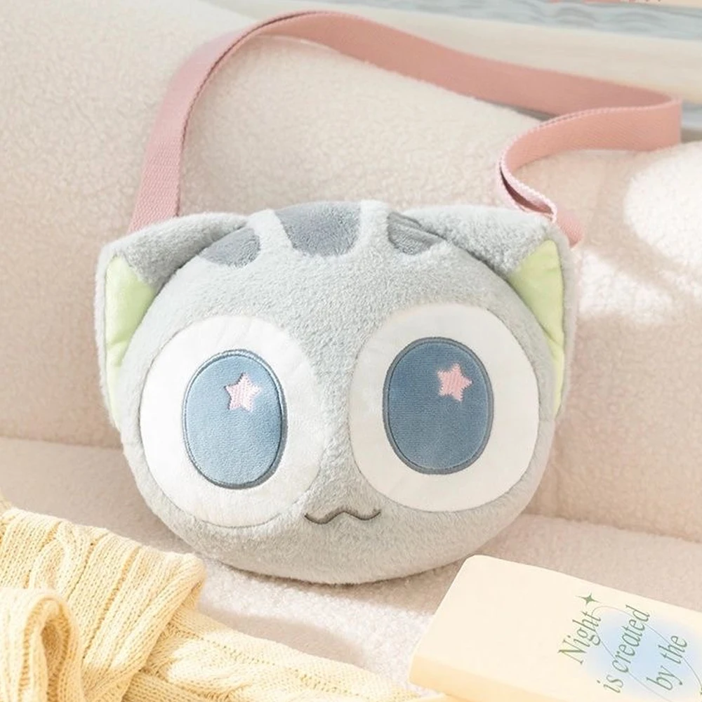 Anime The Legend of Luo Xiaohei Cosplay Backpack Plush Shoulder Bag Black Grey Handbag Soft Crossbody Bag Cute Accessories Props - Image 2