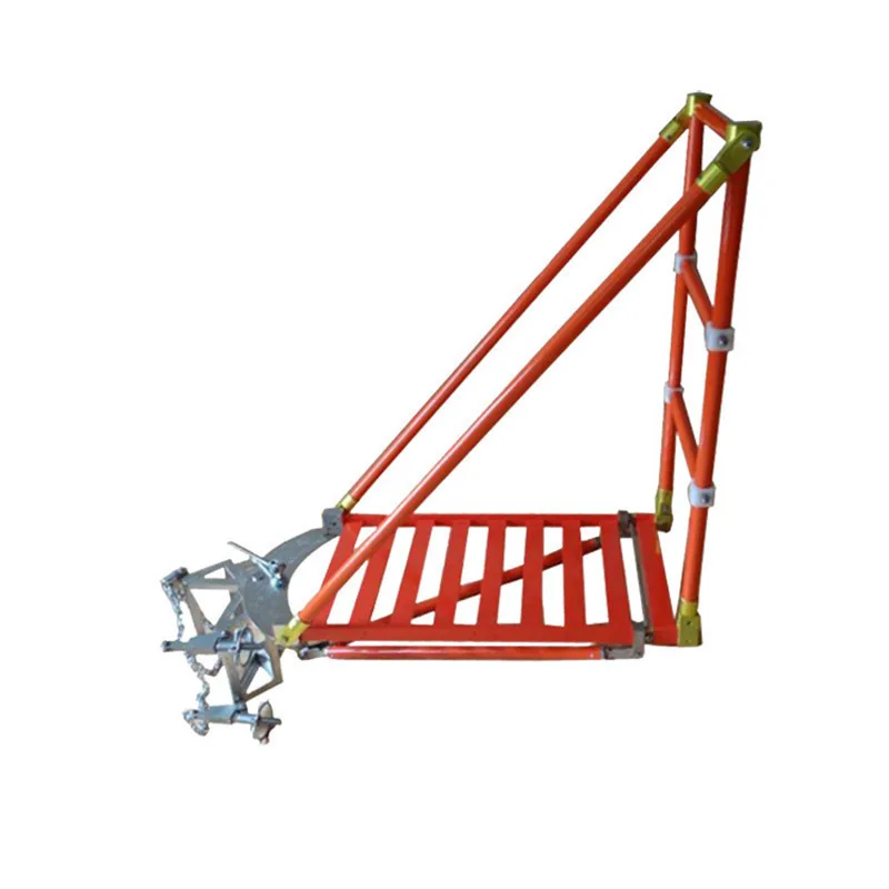 Insulated working platform, high-altitude maintenance auxiliary operation platform, rotating insulated platform for live
