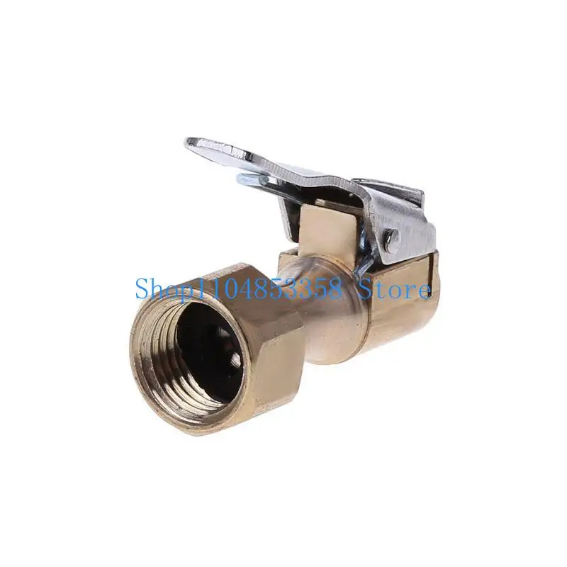 

652F 8mm Auto Air Chuck Heavy Duty Attachment Open Straight Lock on Tire with Clip for Inflator Compressor Quick