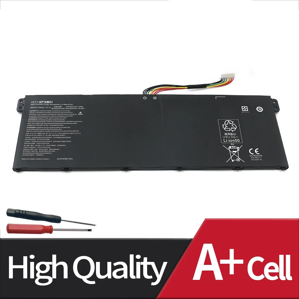 New AP16M5J Laptop Battery For Acer Aspire 1 A114-31 For Aspire 3 A315-21 A315-51 A515-51 A114 A315 KT.00205.004 7.7V 37WH