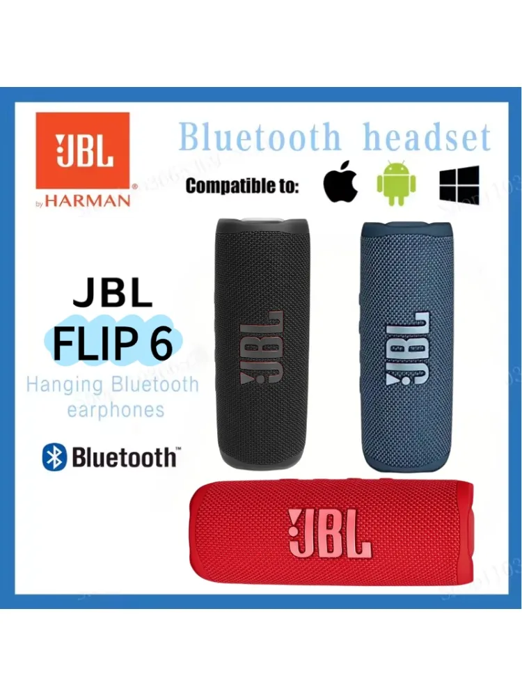 Originele JBL Flip 6 draadloze Bluetooth-luidspreker, draagbare IPX7 waterdichte buitenstereo basmuziekbaan met onafhankelijke tweeter - afbeelding 2