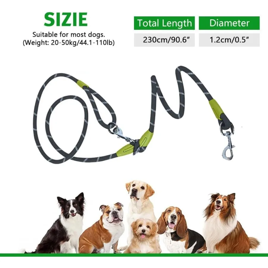 الأيدي الحرة الكلب المقود Crossbody الكلب تشغيل المقود Handree حبل الحيوانات الأليفة للمشي التدريب الثقيلة عاكس الحيوانات الأليفة المشي حزام Bl