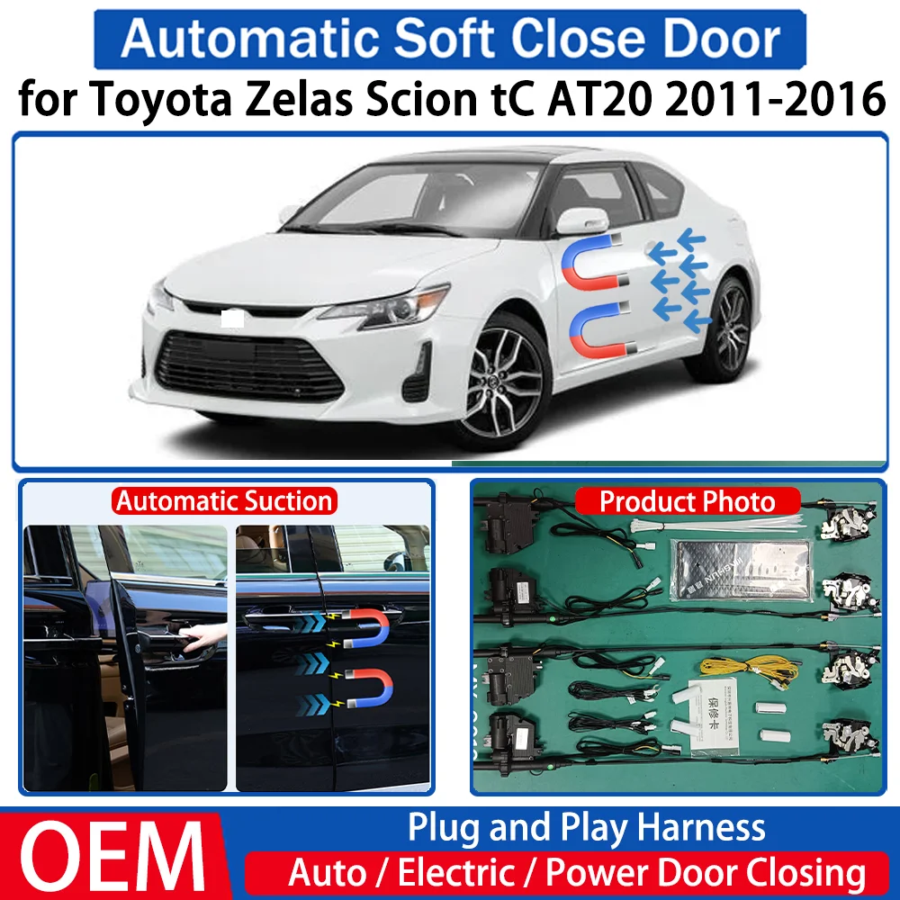

for Toyota Zelas Scion tC AT20 2011-2016 Car OEM Automatic Soft Close Door Electric Suction Kit Auto Power Closing System