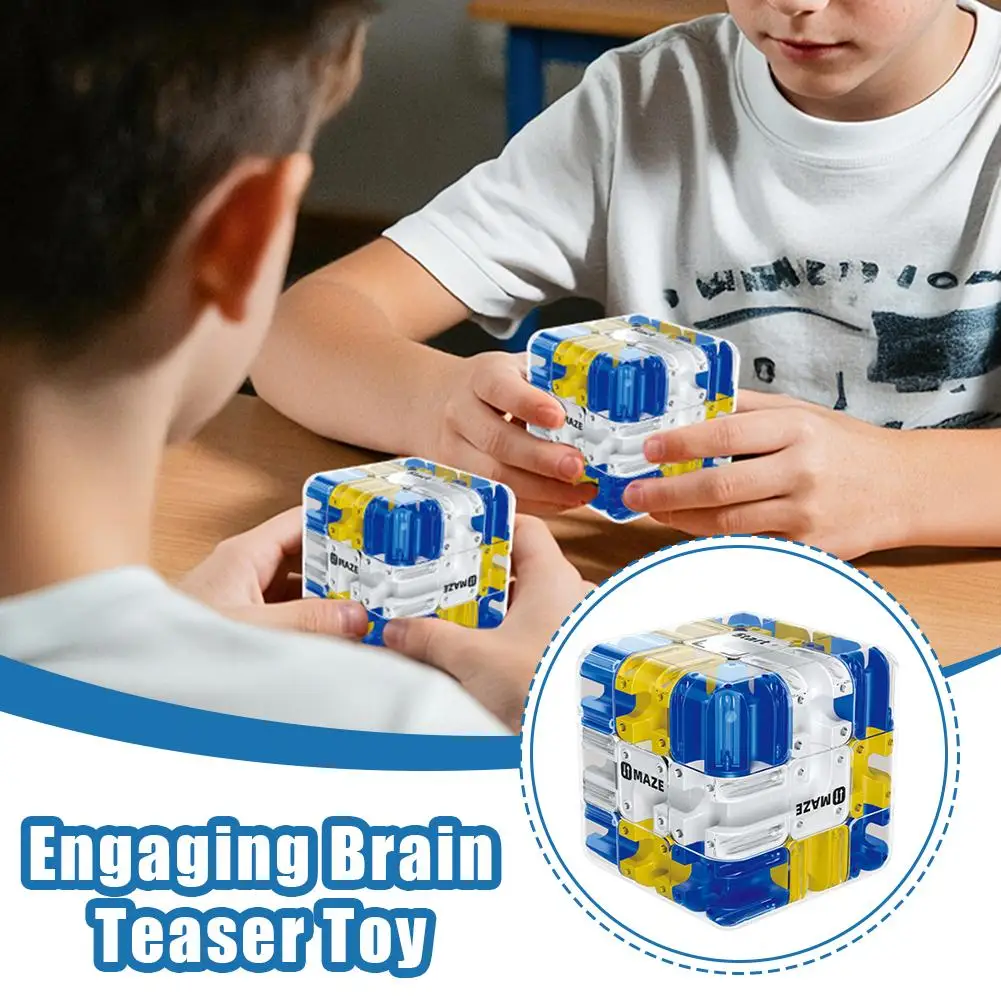 

Ball Maze Cube 3D Puzzle Brain Teaser Logic Game Stress Relief Fidget Toy Educational Kids Adult Family Game Intelligence Toy