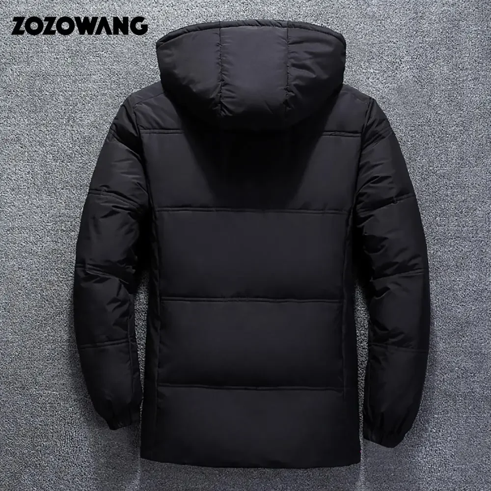 ZOZOWANG-Doudoune en Duvet de Canard Blanc pour Homme, Parkas de Neige, Manteau Chaud à Capuche, Vêtements d\'Hiver, Haute Qualité