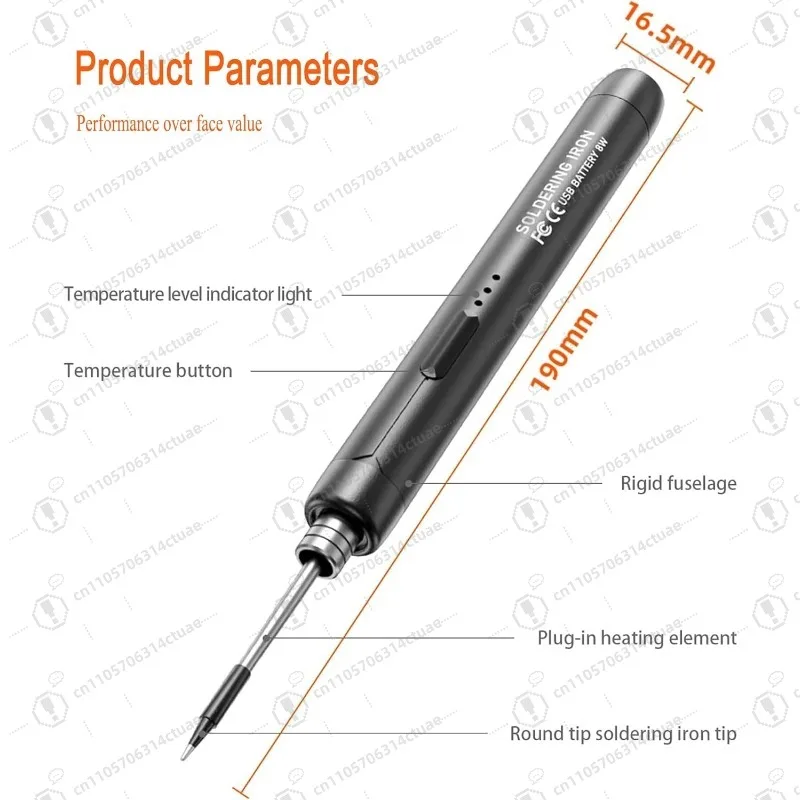 1 قطعة USB المحمولة 5 فولت 8 واط سبيكة لحام لاسلكي مع 3 قطعة نصائح وسلك لحام DIY بها بنفسك إصلاح الالكترونيات ورشة عمل المنزل #3