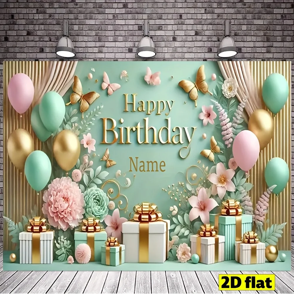 Party Banner Gold - 1 szt. Baner dekoracyjny na przyjęcie