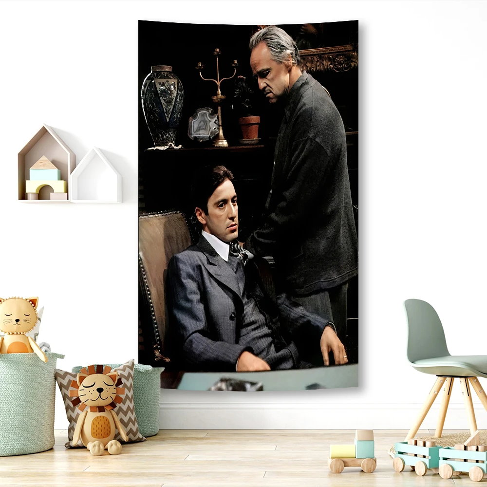 Scarface: The World Is Your Classic Movie Poster Tapestry With Tony Canvas Painting, Living Room Home Décor Wall Art