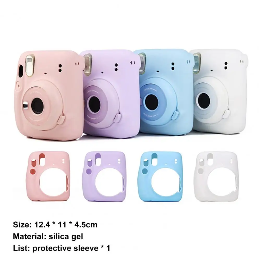 Camera Protective Shell Shockproof Soft Silicone Stunning Instant Camera Protector Lens Protection For-Fujifilm Instax Mini 11